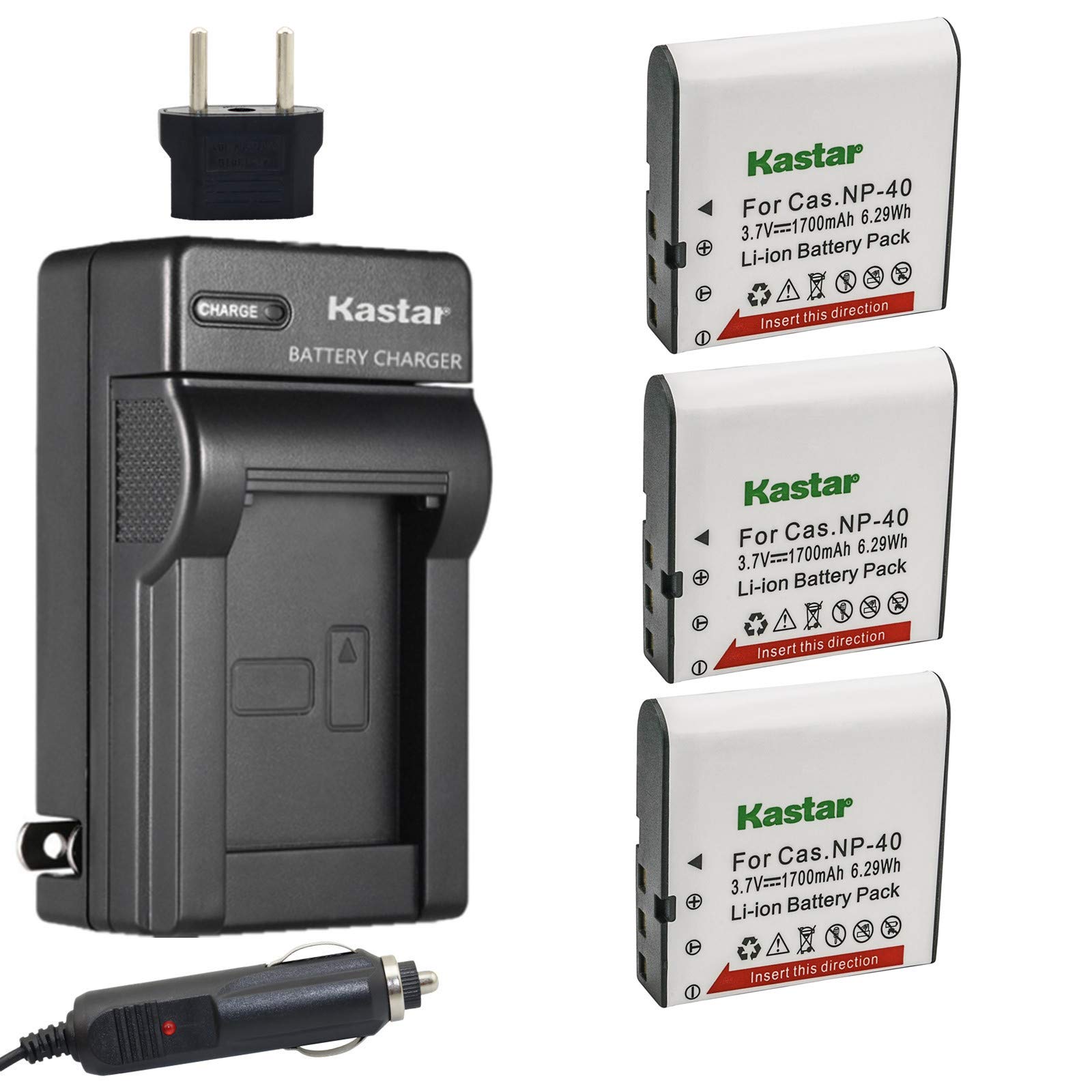 Amazon.com: Kastar 3X Battery + Charger for Casio NP-40 LB-060